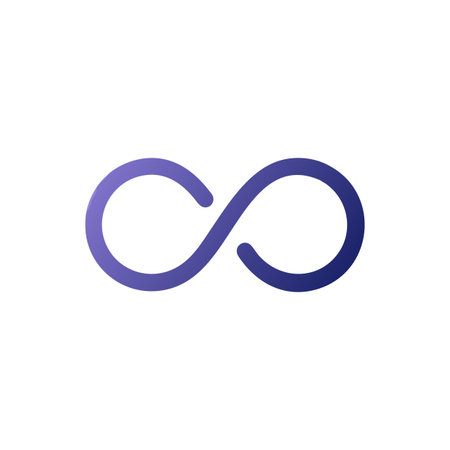 Infinity Symbol Icon Vector for User Interface Websites and Mobile Applications