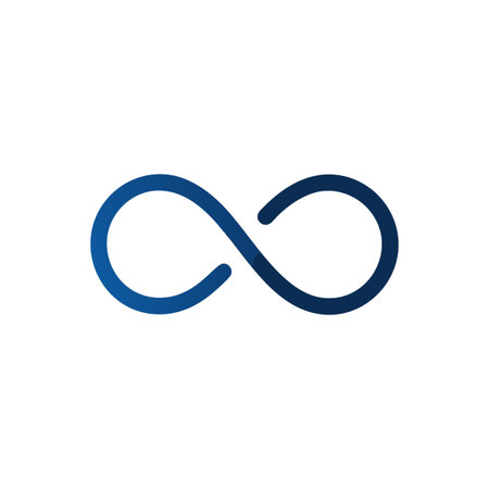Infinity Symbol Icon Vector for User Interface Websites and Mobile Applicationsのイラスト素材