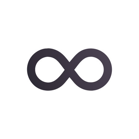 Infinity Symbol Icon Vector for User Interface Websites and Mobile Applicationsのイラスト素材
