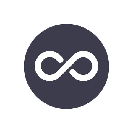 Infinity Symbol Icon Vector for User Interface Websites and Mobile Applications