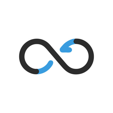 Infinity Symbol Icon Vector for User Interface Websites and Mobile Applications