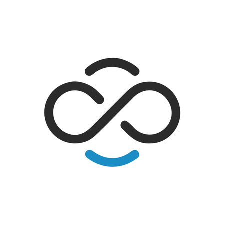 Infinity Symbol Icon Vector for User Interface Websites and Mobile Applications