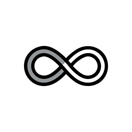 Infinity Symbol Icon Vector for User Interface Websites and Mobile Applications
