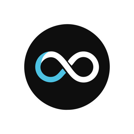 Infinity Symbol Icon Vector for User Interface Websites and Mobile Applications