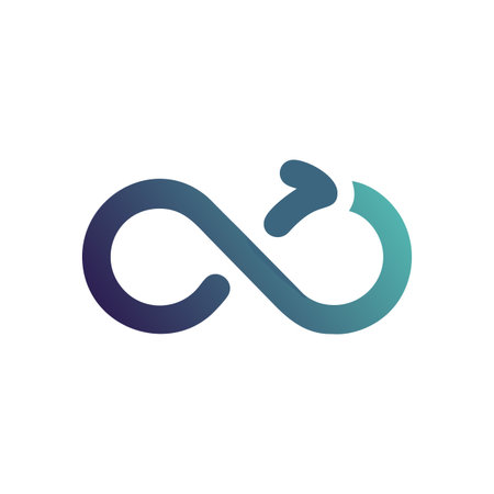 Infinity Symbol Icon Vector for User Interface Websites and Mobile Applications
