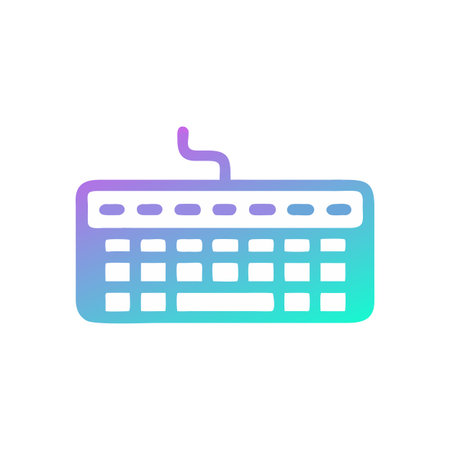 Keyboard Icon Vector for User Interface Websites and Mobile Applications
