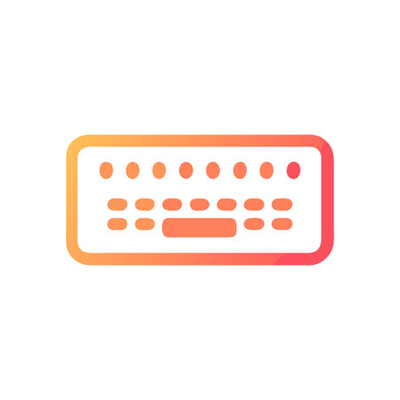 Keyboard Icon Vector for User Interface Websites and Mobile Applications