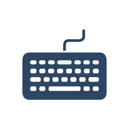 Keyboard Icon Vector for User Interface Websites and Mobile Applications
