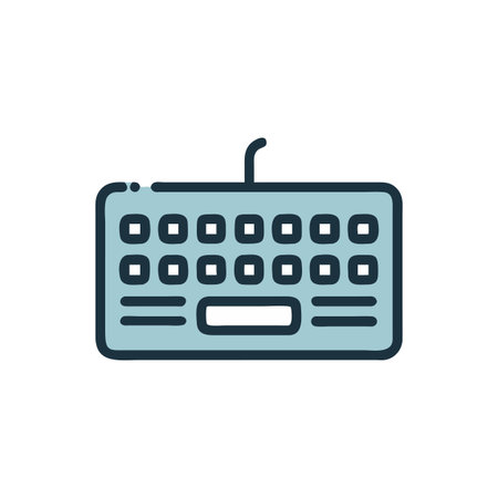 Keyboard Icon Vector for User Interface Websites and Mobile Applicationsのイラスト素材