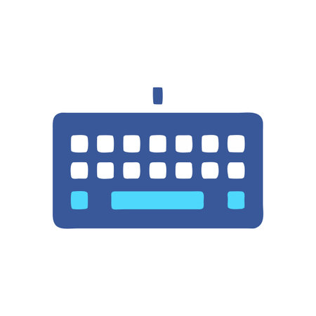 Keyboard Icon Vector for User Interface Websites and Mobile Applications