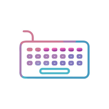 Keyboard Icon Vector for User Interface Websites and Mobile Applications