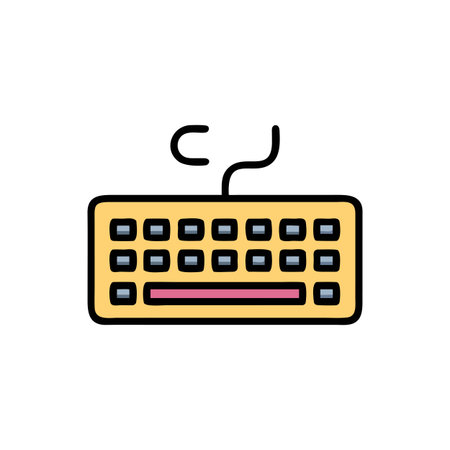 Keyboard Icon Vector for User Interface Websites and Mobile Applicationsのイラスト素材