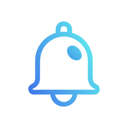 Notification Bell Icon Vector for User Interface Websites and Mobile Applications