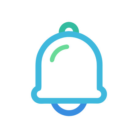 Notification Bell Icon Vector for User Interface Websites and Mobile Applications