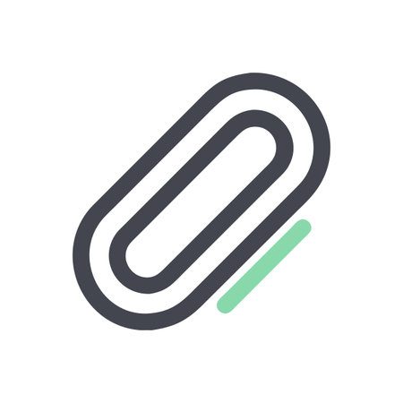 Paper Clip  Icon Vector for User Interface Websites and Mobile Applicationsのイラスト素材