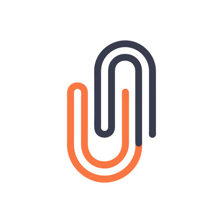 Paper Clip  Icon Vector for User Interface Websites and Mobile Applicationsのイラスト素材
