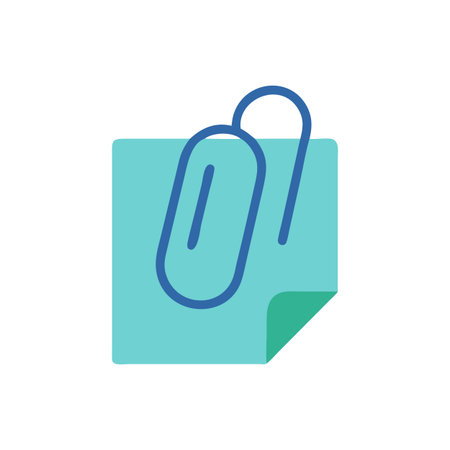 Paper Clip  Icon Vector for User Interface Websites and Mobile Applicationsのイラスト素材