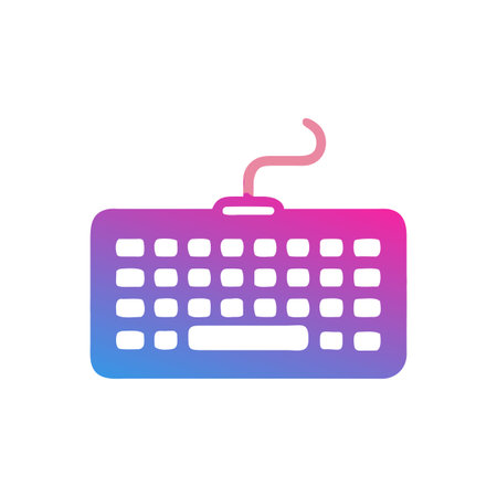 Keyboard Icon Vector for User Interface Websites and Mobile Applications