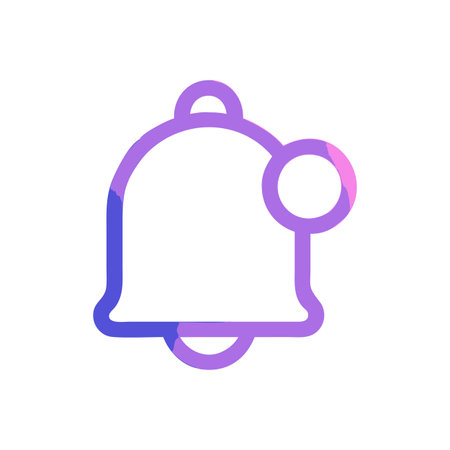 Notification Bell Icon Vector for User Interface Websites and Mobile Applications