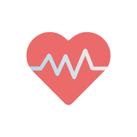 Heart Beat EKG Icon Vector for User Interface Websites and Mobile Applications