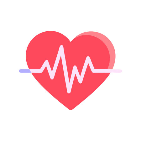 Heart Beat EKG Icon Vector for User Interface Websites and Mobile Applications