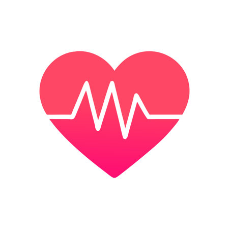 Heart Beat EKG Icon Vector for User Interface Websites and Mobile Applications