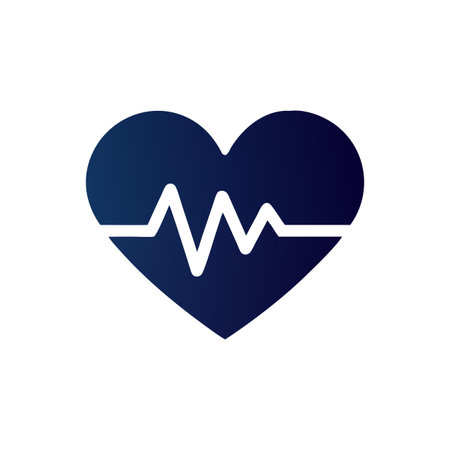 Heart Beat EKG Icon Vector for User Interface Websites and Mobile Applications