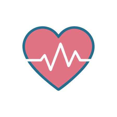 Heart Beat EKG Icon Vector for User Interface Websites and Mobile Applications