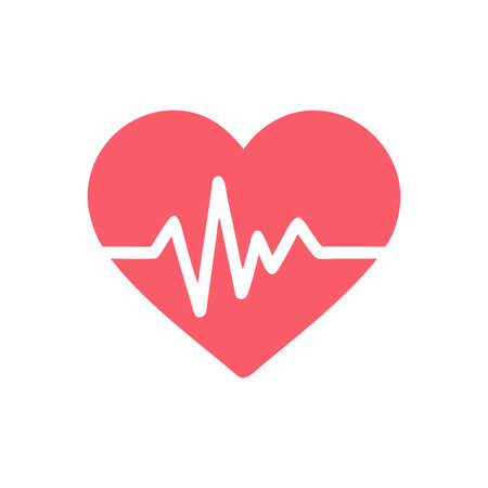 Heart Beat EKG Icon Vector for User Interface Websites and Mobile Applications