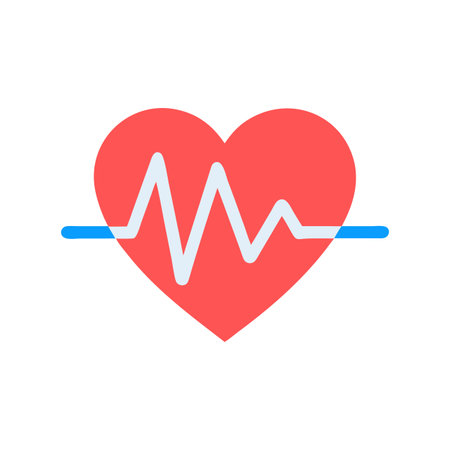 Heart Beat EKG Icon Vector for User Interface Websites and Mobile Applications