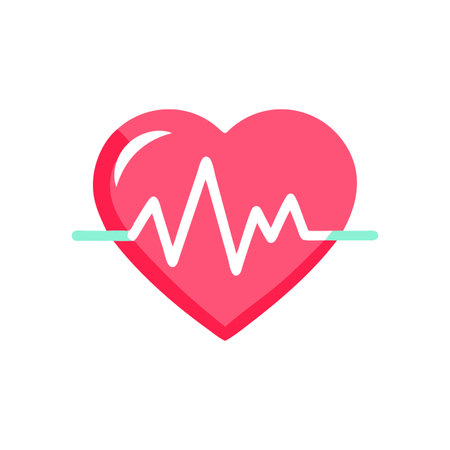 Heart Beat EKG Icon Vector for User Interface Websites and Mobile Applications