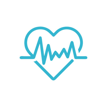 Heart Beat EKG Icon Vector for User Interface Websites and Mobile Applicationsのイラスト素材