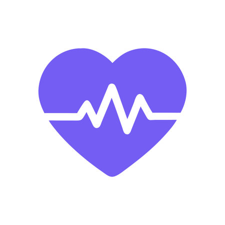 Heart Beat EKG Icon Vector for User Interface Websites and Mobile Applications