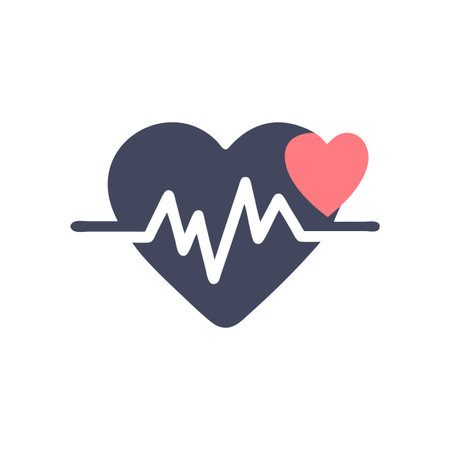 Heart Beat EKG Icon Vector for User Interface Websites and Mobile Applications