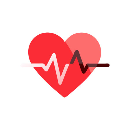Heart Beat EKG Icon Vector for User Interface Websites and Mobile Applications