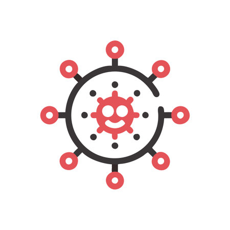 Medical Virus Icon Vector for User Interface Websites and Mobile Applicationsのイラスト素材