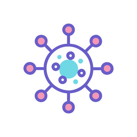 Medical Virus Icon Vector for User Interface Websites and Mobile Applicationsのイラスト素材