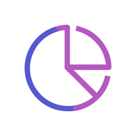 Pie Chart Icon Vector for User Interface Websites and Mobile Applicationsのイラスト素材