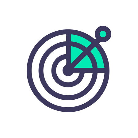 Radar Icon Vector for User Interface Websites and Mobile Applicationsのイラスト素材