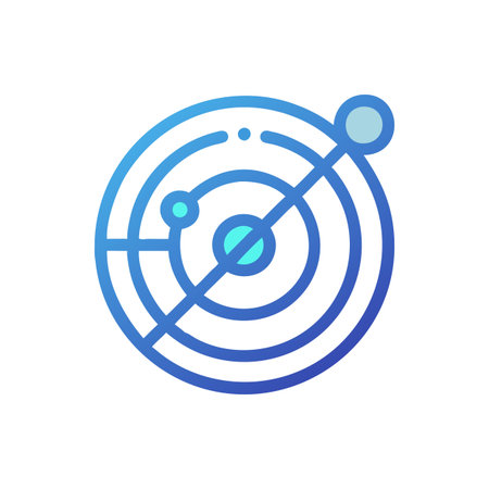 Radar Icon Vector for User Interface Websites and Mobile Applicationsのイラスト素材