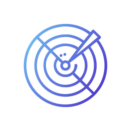 Radar Icon Vector for User Interface Websites and Mobile Applicationsのイラスト素材