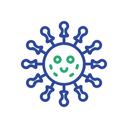 Medical Virus Icon Vector for User Interface Websites and Mobile Applicationsのイラスト素材