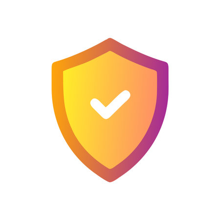 Shield and Protection Icon Vector for User Interface Websites and Mobile Applicationsのイラスト素材