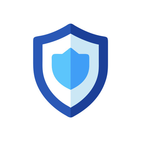 Shield and Protection Icon Vector for User Interface Websites and Mobile Applicationsのイラスト素材