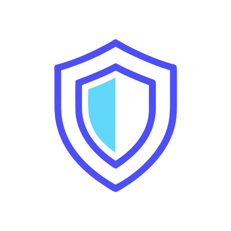 Shield and Protection Icon Vector for User Interface Websites and Mobile Applications