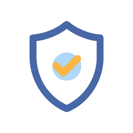 Shield and Protection Icon Vector for User Interface Websites and Mobile Applicationsのイラスト素材