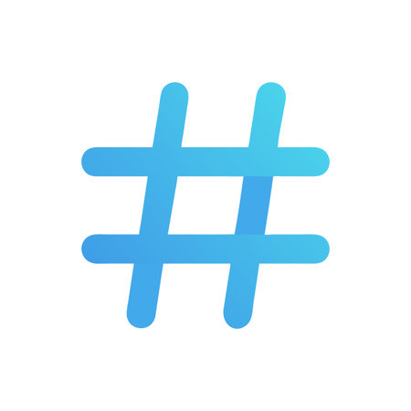 Hashtag Icon Vector for User Interface Websites and Mobile Applications