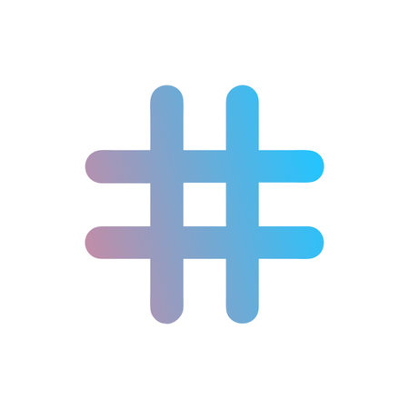 Hashtag Icon Vector for User Interface Websites and Mobile Applications