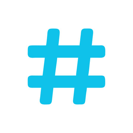 Hashtag Icon Vector for User Interface Websites and Mobile Applications