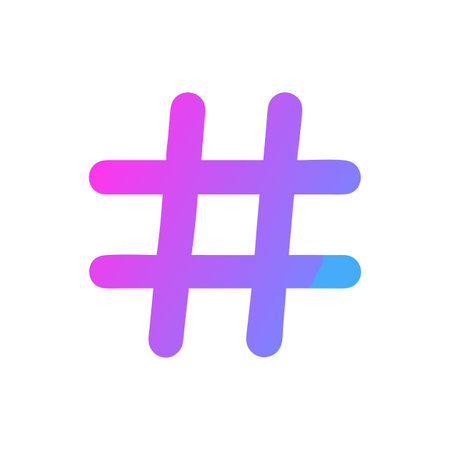 Hashtag Icon Vector for User Interface Websites and Mobile Applications